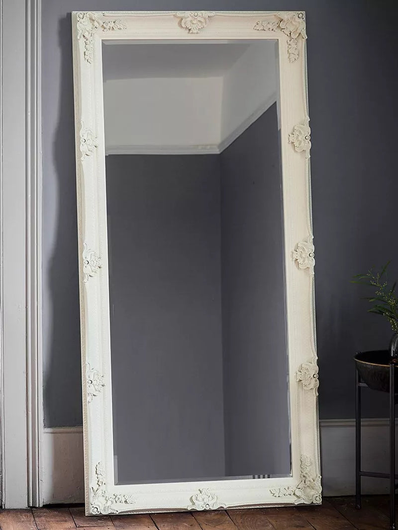 Gallery Direct Baroque leaner mirror 165x79.5cm, imported from the UK