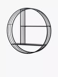 Gallery Direct round wall shelf black 74cm - British product