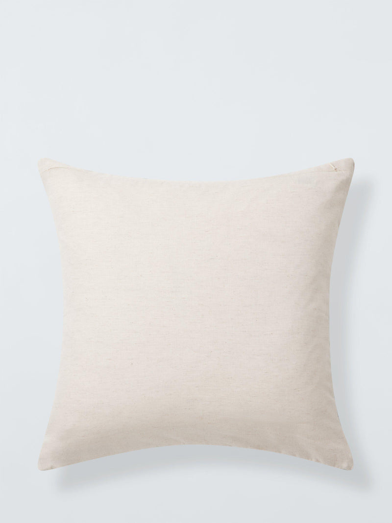 John Lewis navy quilted star cushion 50cm, imported from the UK