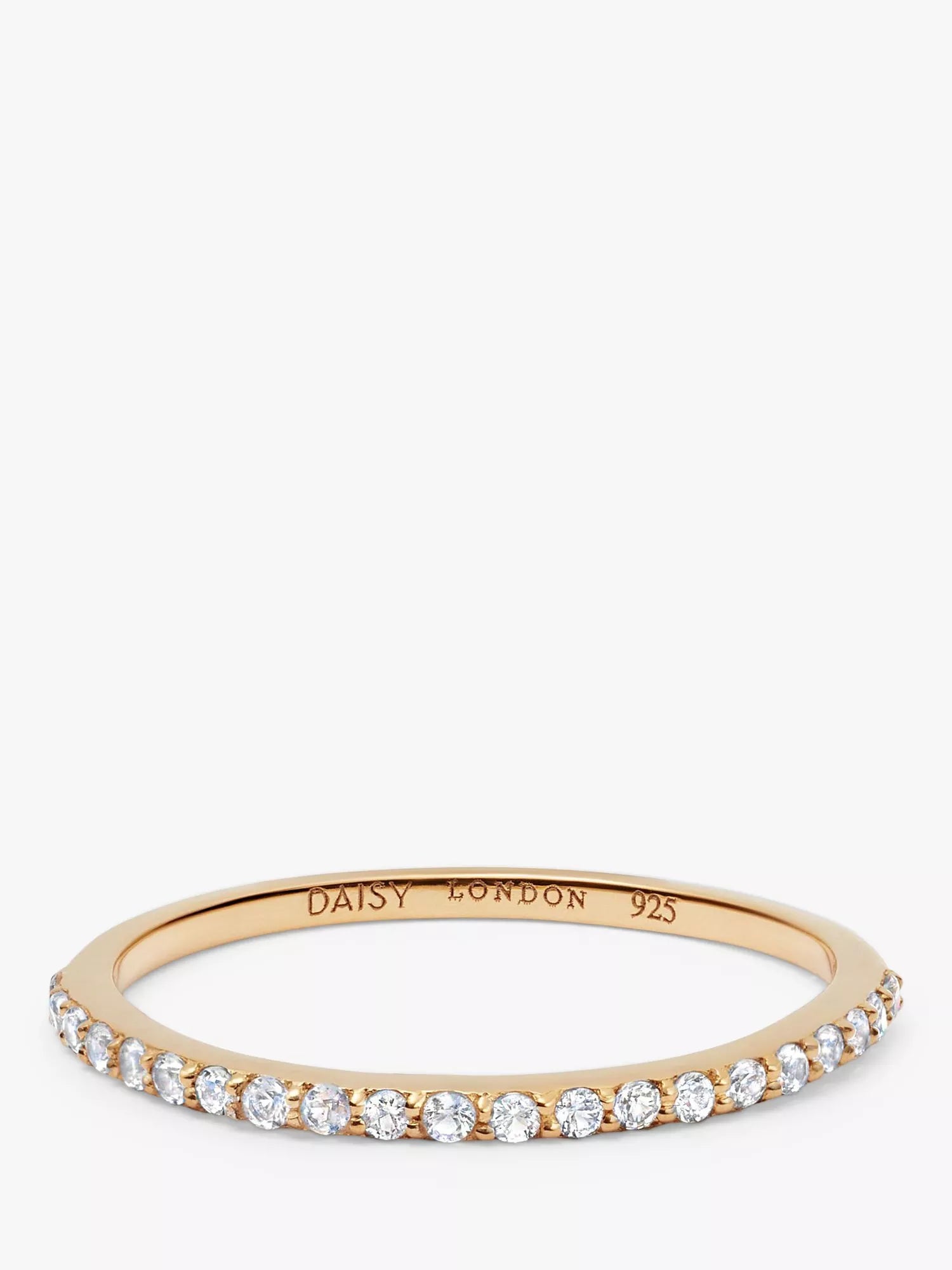 Daisy London Topaz Half Eternity Ring, Gold