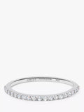 Daisy London topaz half eternity ring in silver, UK version
