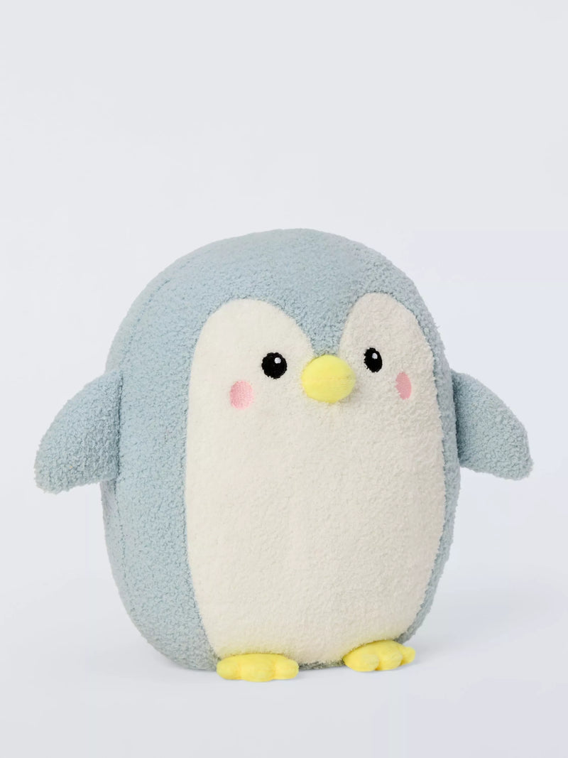 John Lewis Pip Cool Penguin plush toy blue, imported from the UK