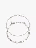 Daisy London Forever Wavy chain bracelet set pack of 2 - British product