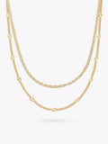 Daisy London gold sunburst engraved chain necklace, imported from the UK