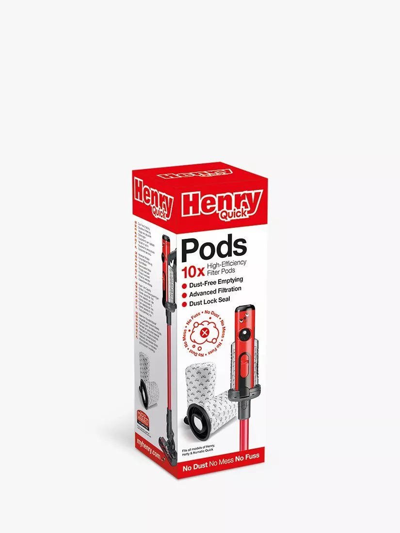 Henry vacuum cleaner quick pods 10-pack (British brand)