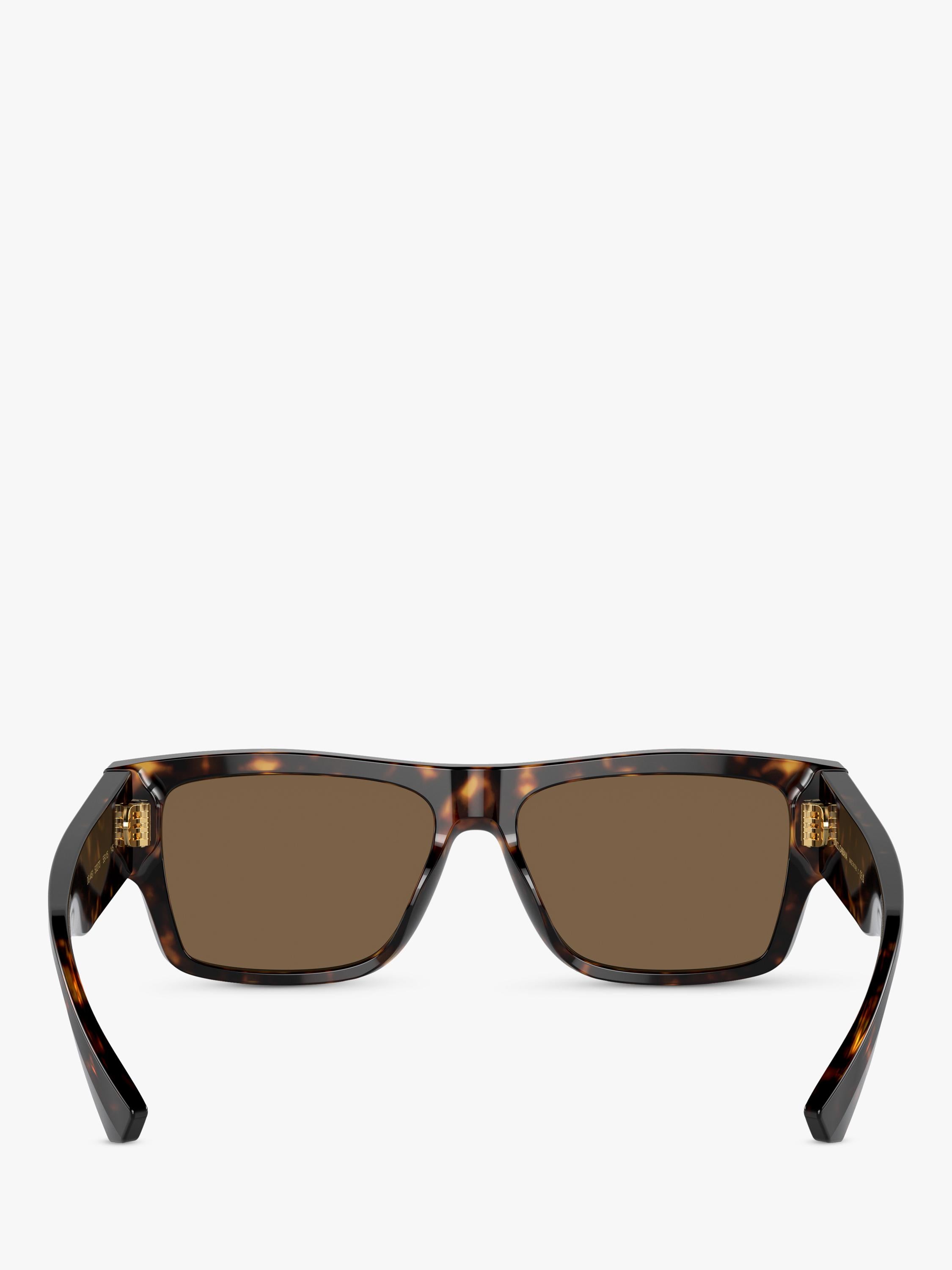 Dolce & Gabbana rechteckige Sonnenbrille in Havana (Britische Marke)
