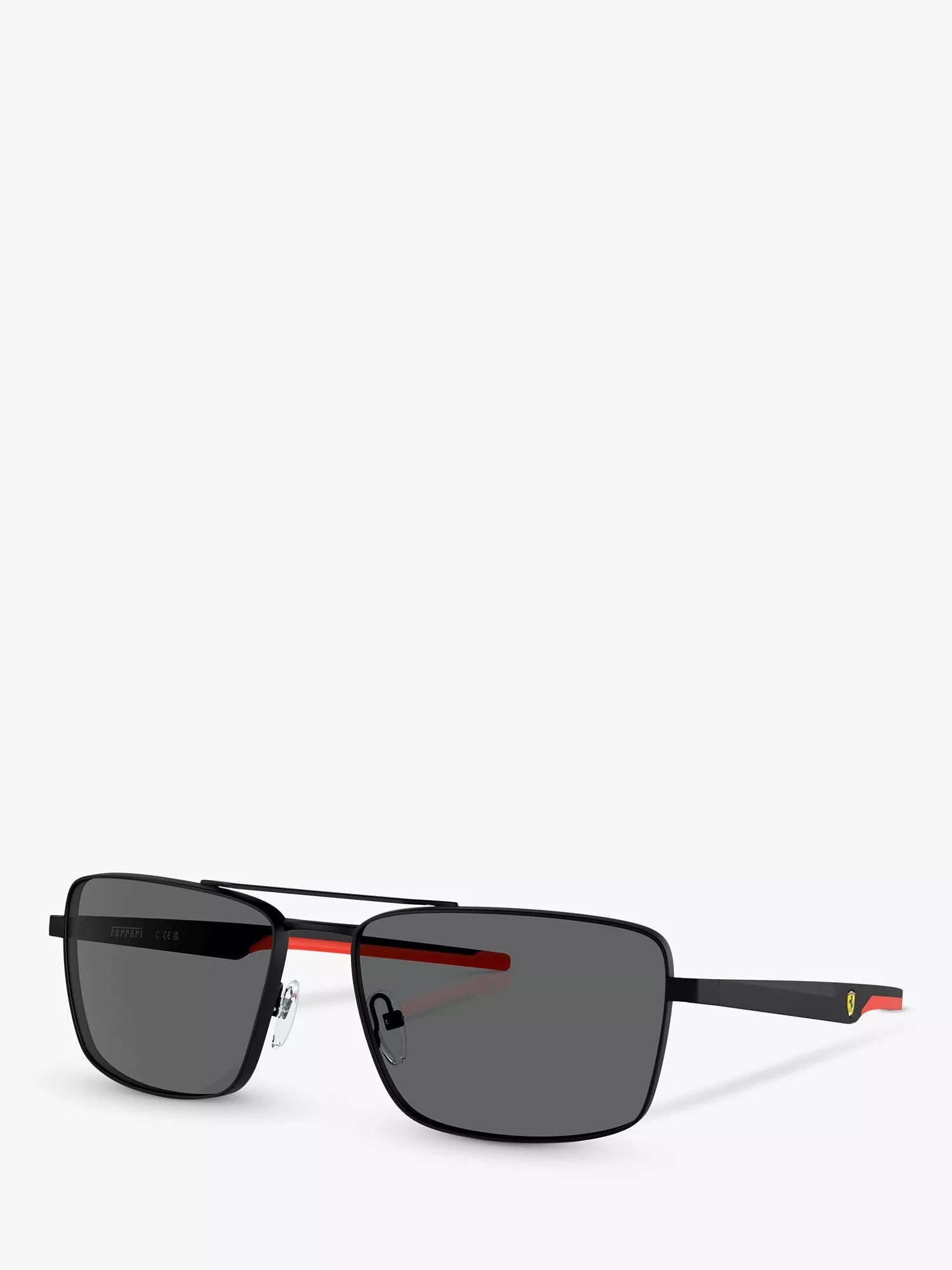 Scuderia Ferrari square sunglasses matte black/black, UK version