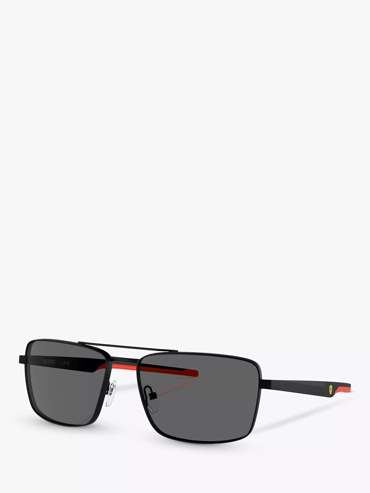 Scuderia Ferrari square sunglasses matte black/black, UK version