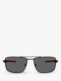 Scuderia Ferrari square sunglasses matte black/black, UK version