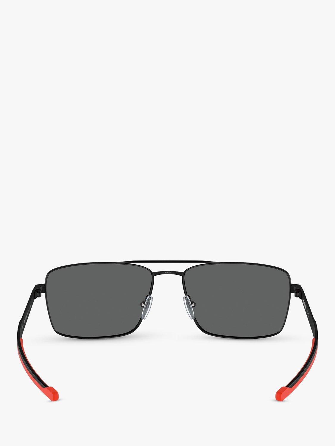 Scuderia Ferrari quadratische Sonnenbrille mattschwarz/schwarz, britische Version