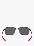 Scuderia Ferrari square sunglasses matte black/black, UK version