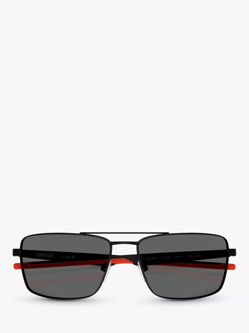 Scuderia Ferrari square sunglasses matte black/black, UK version