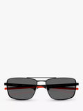 Scuderia Ferrari square sunglasses matte black/black, UK version