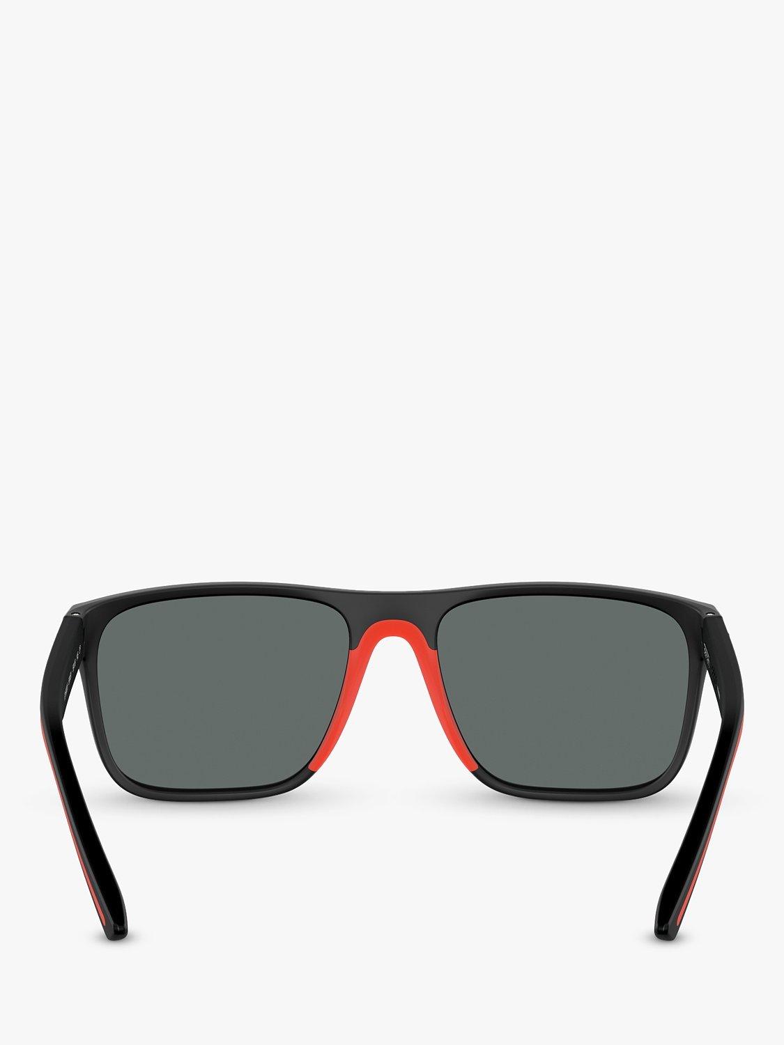 Scuderia Ferrari polarized rectangular sunglasses matte black - British product