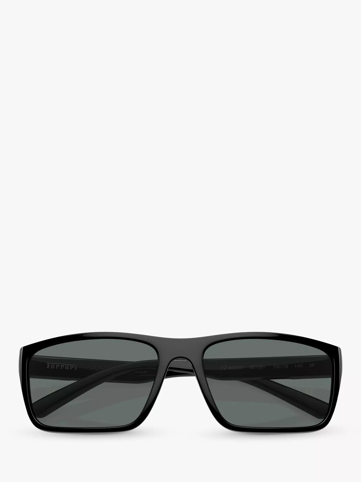 Scuderia Ferrari polarised rectangular sunglasses 59mm lens, UK version