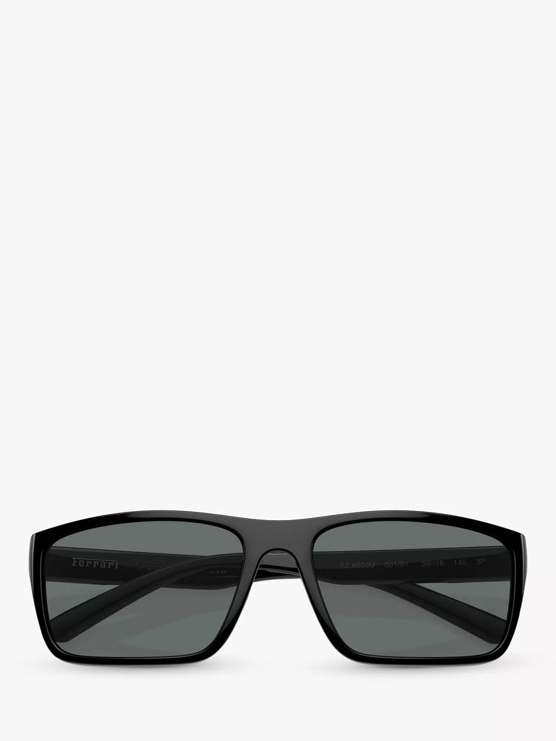 Scuderia Ferrari polarised rectangular sunglasses 59mm lens, UK version