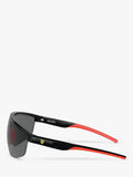 Scuderia Ferrari men's wrap sunglasses black, imported from the UK