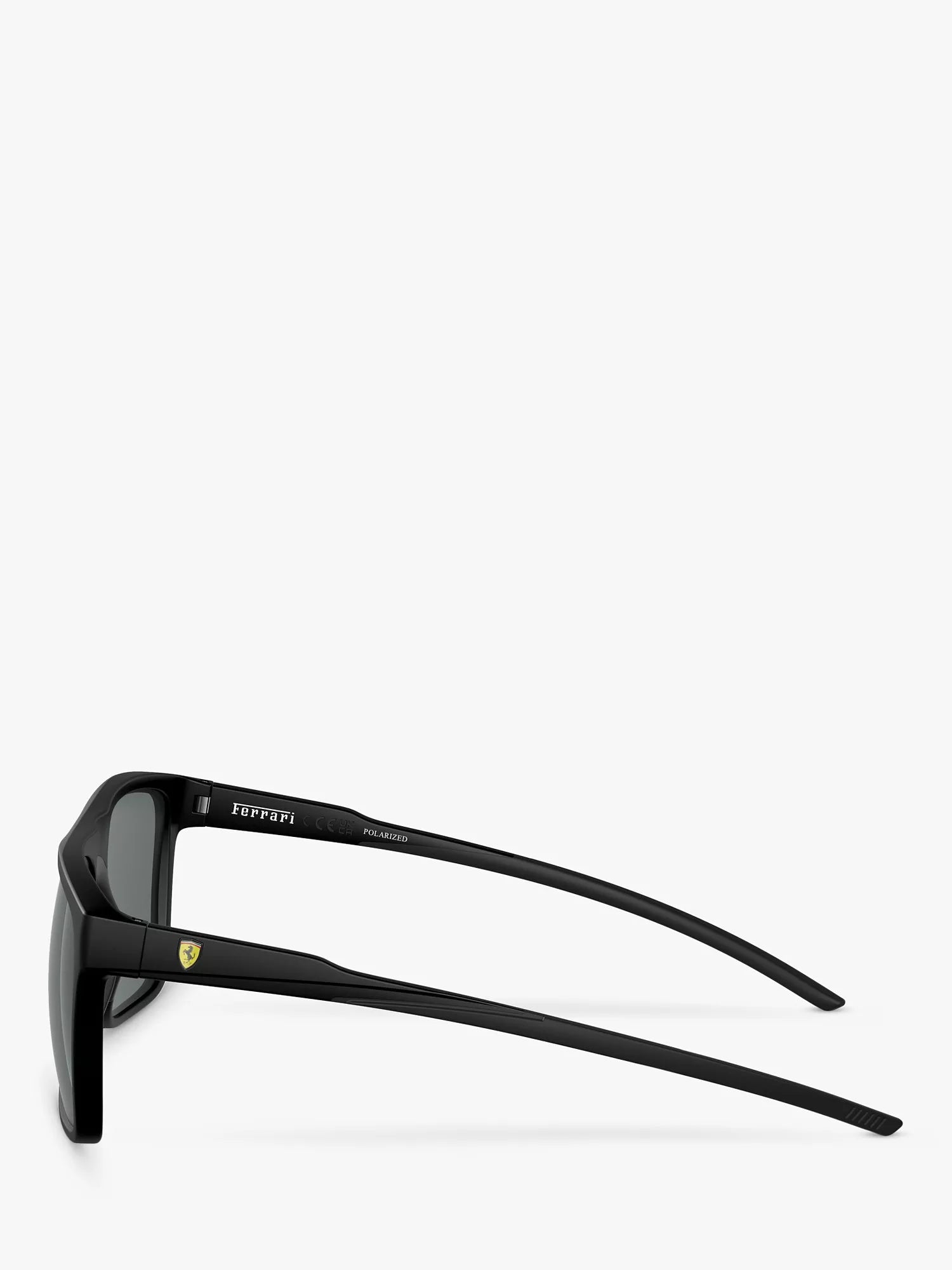 Scuderia Ferrari men's polarized rectangular sunglasses matte black - British product