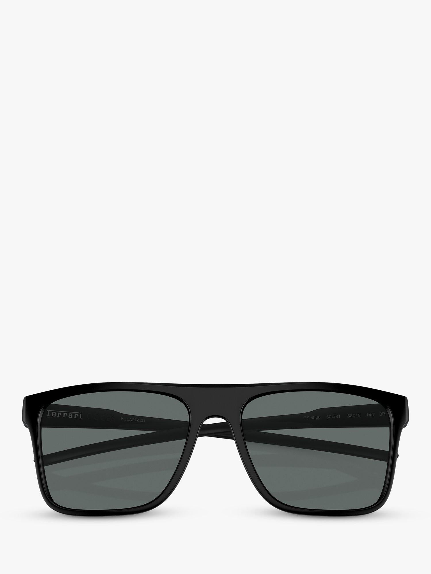 Scuderia Ferrari men's polarized rectangular sunglasses matte black - British product