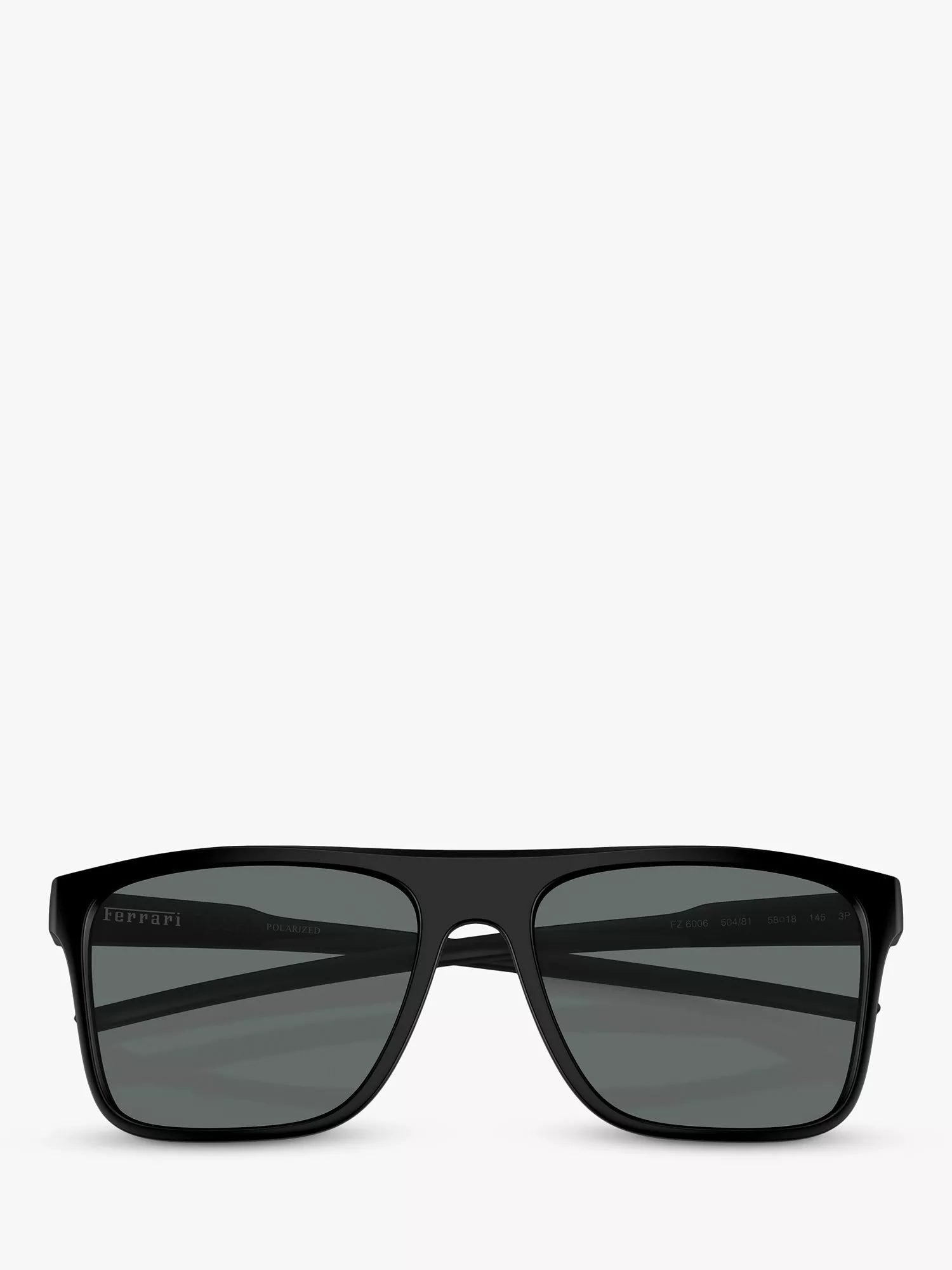 Scuderia Ferrari men's polarized rectangular sunglasses matte black - British product