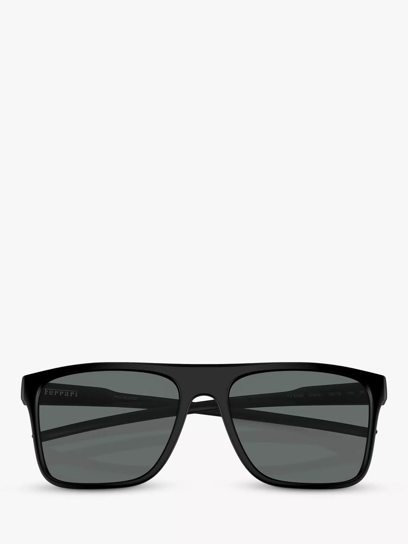 Scuderia Ferrari men's polarized rectangular sunglasses matte black - British product