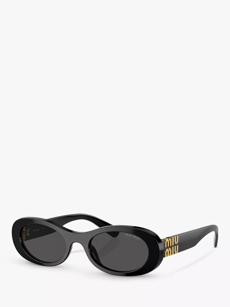Miu Miu women's oval sunglasses black, imported from the UK