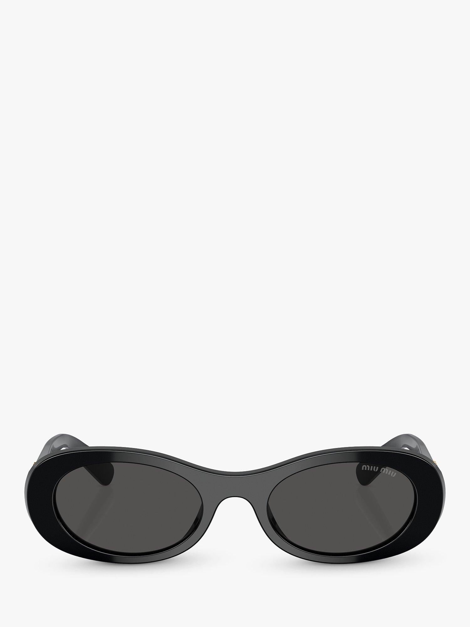 Miu Miu women's oval sunglasses black, imported from the UK
