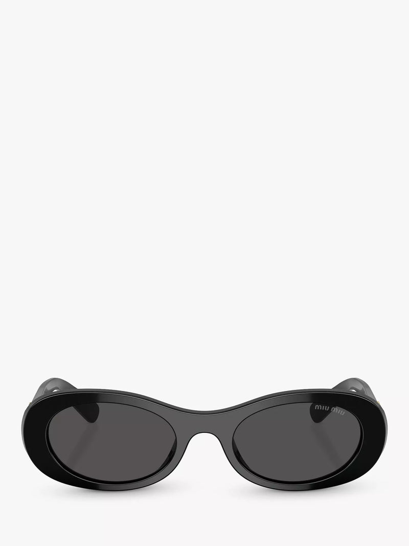 Miu Miu women's oval sunglasses black, imported from the UK