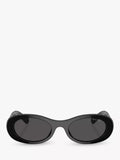 Miu Miu women's oval sunglasses black, imported from the UK