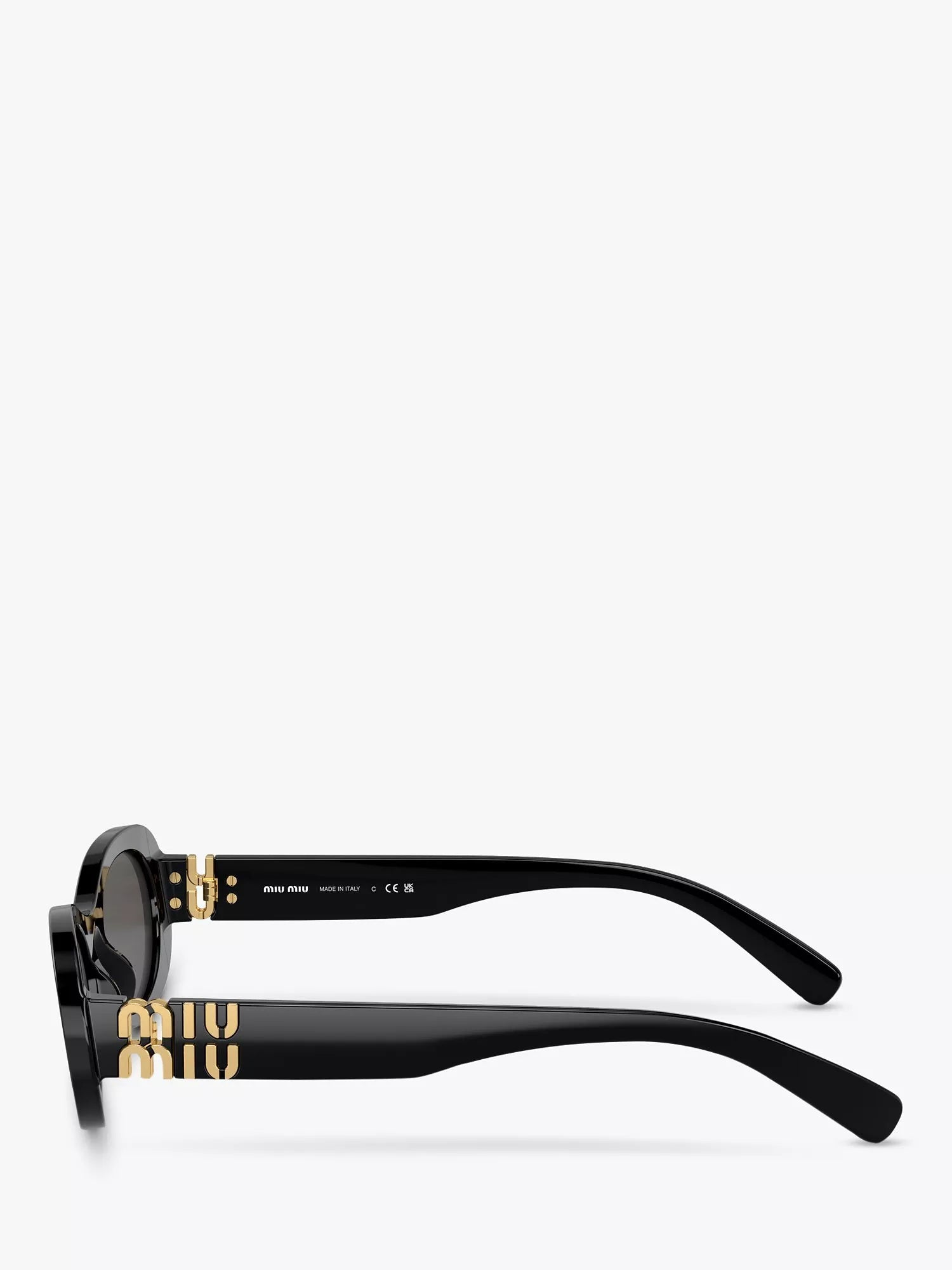 Miu Miu women's oval sunglasses black, imported from the UK