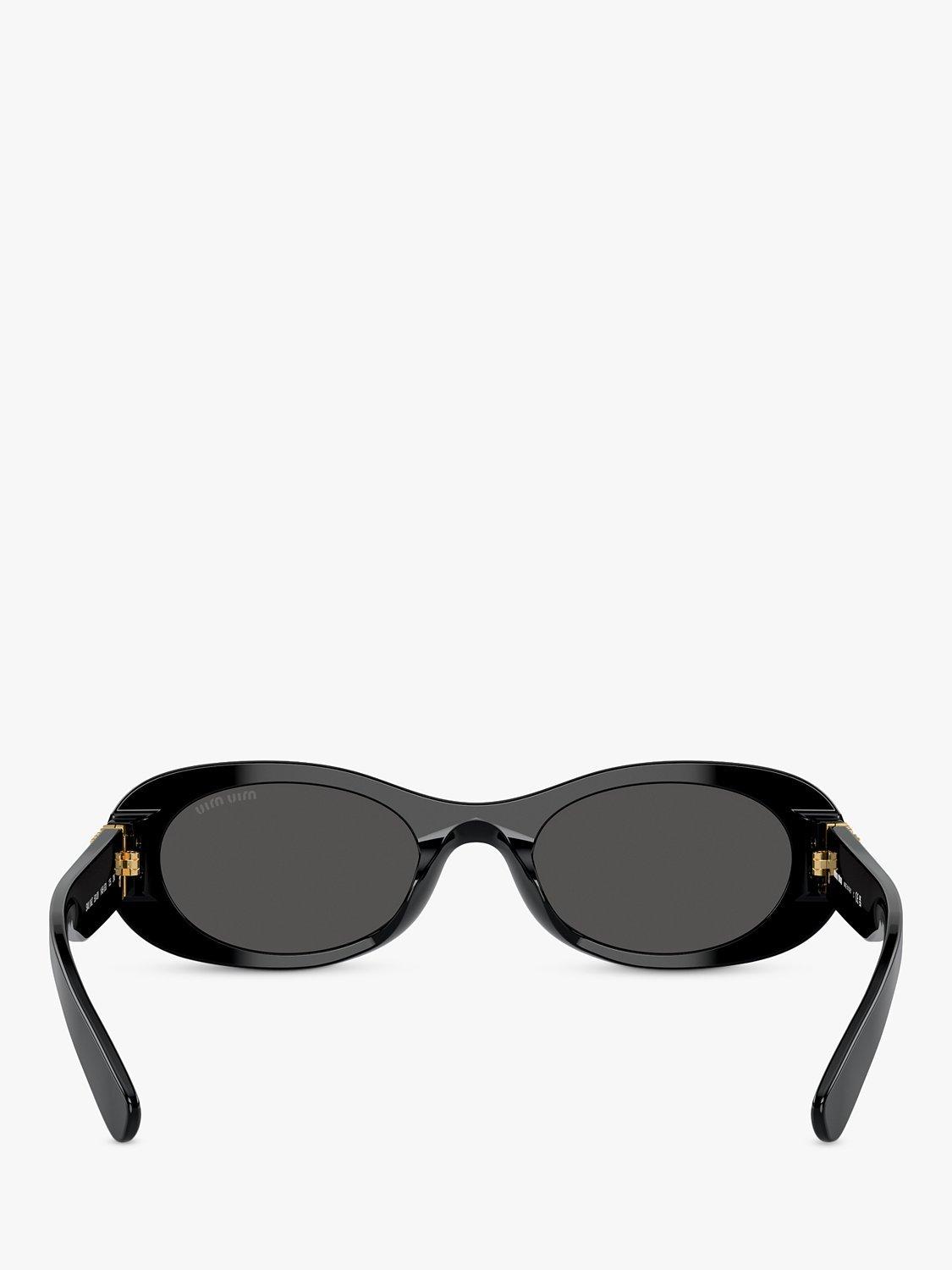 Miu Miu women's oval sunglasses black, imported from the UK