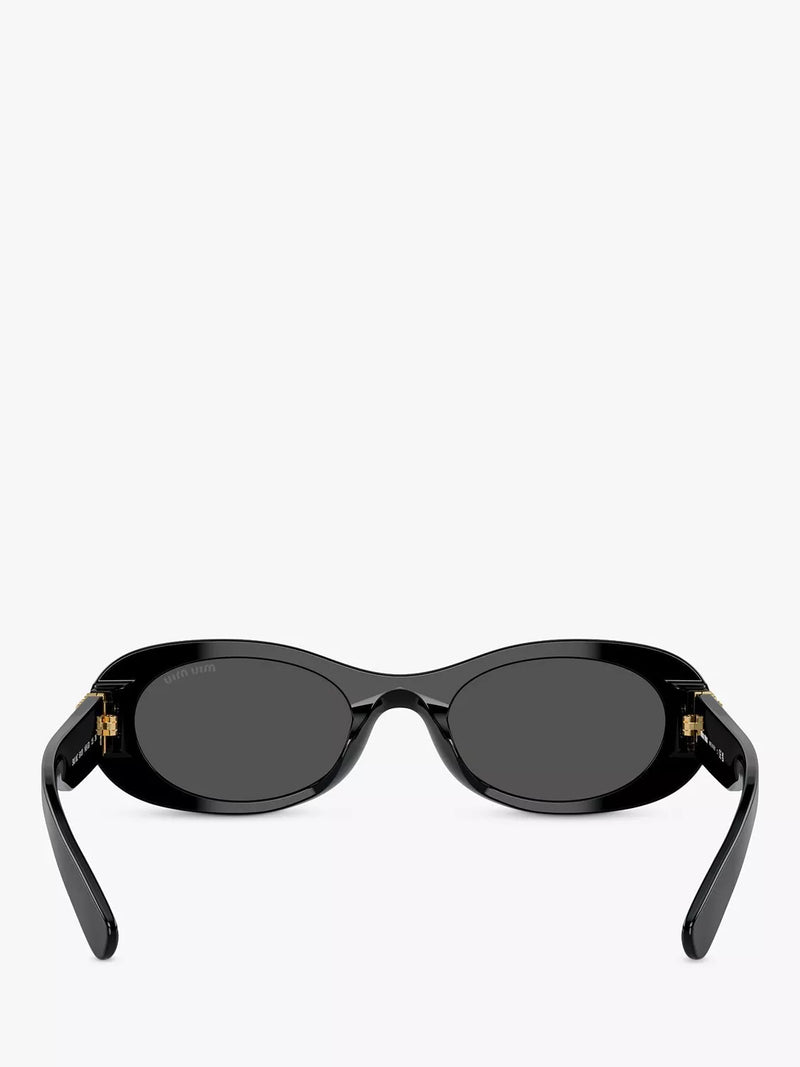 Miu Miu women's oval sunglasses black, imported from the UK