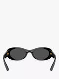 Miu Miu women's oval sunglasses black, imported from the UK