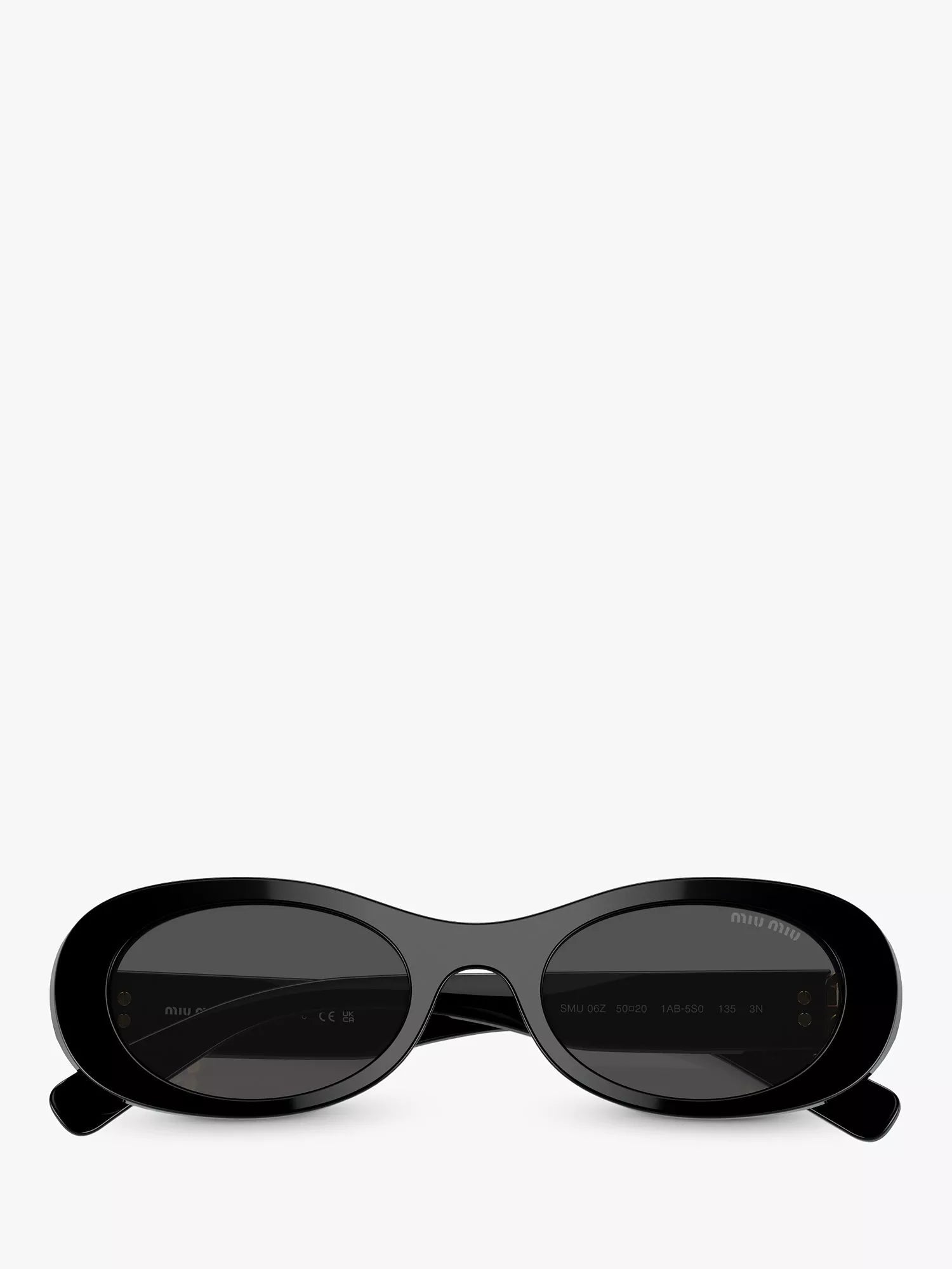 Miu Miu women's oval sunglasses black, imported from the UK