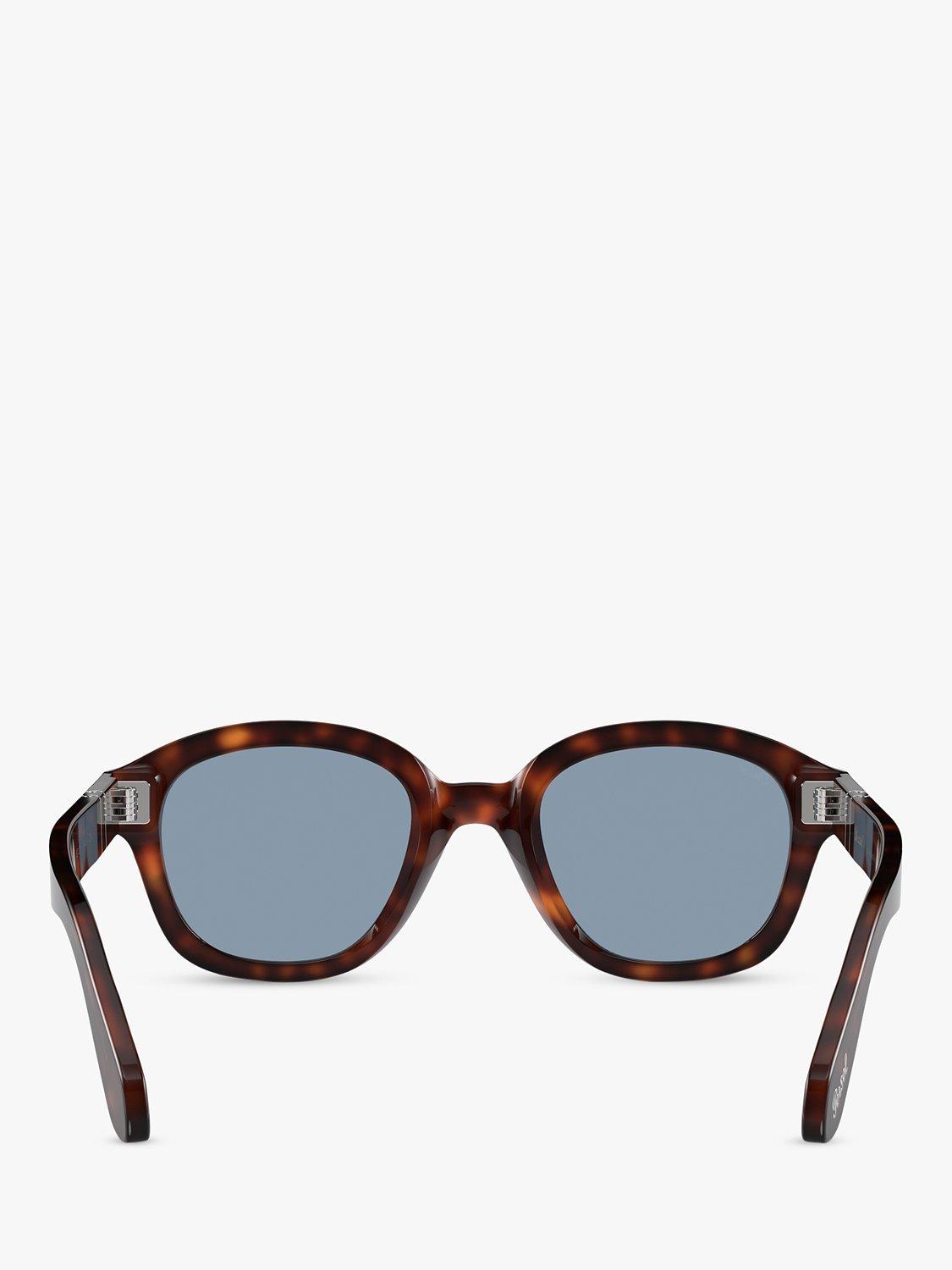 Lunettes de soleil rondes Persol pour femmes en Havane, importées du Royaume-Uni