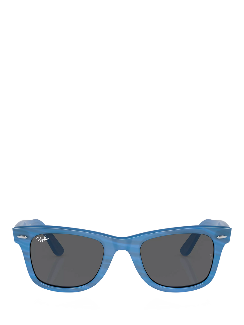 Ray-Ban RB2140 rectangular sunglasses blue, imported from the UK
