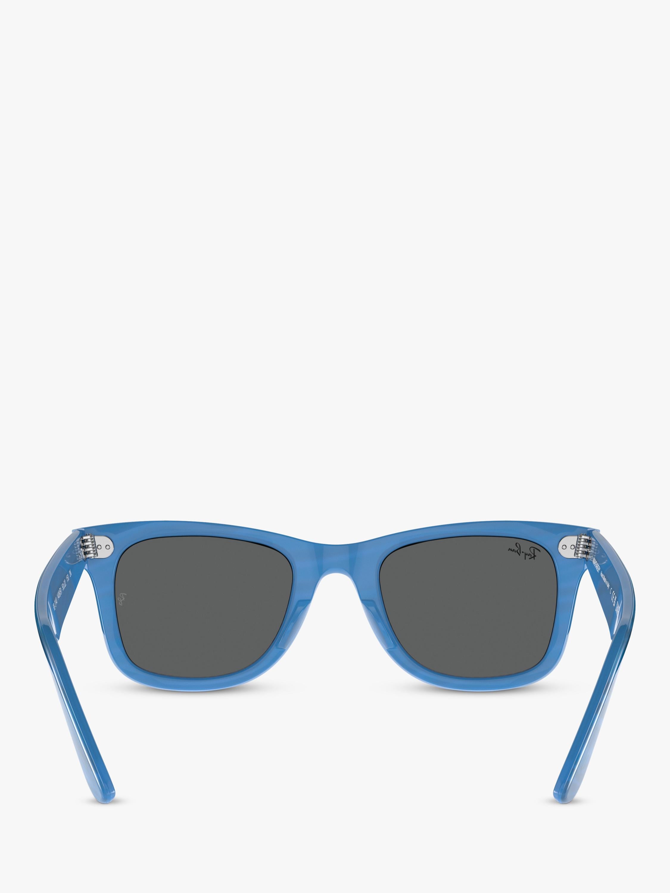 Ray-Ban RB2140 rectangular sunglasses blue, imported from the UK