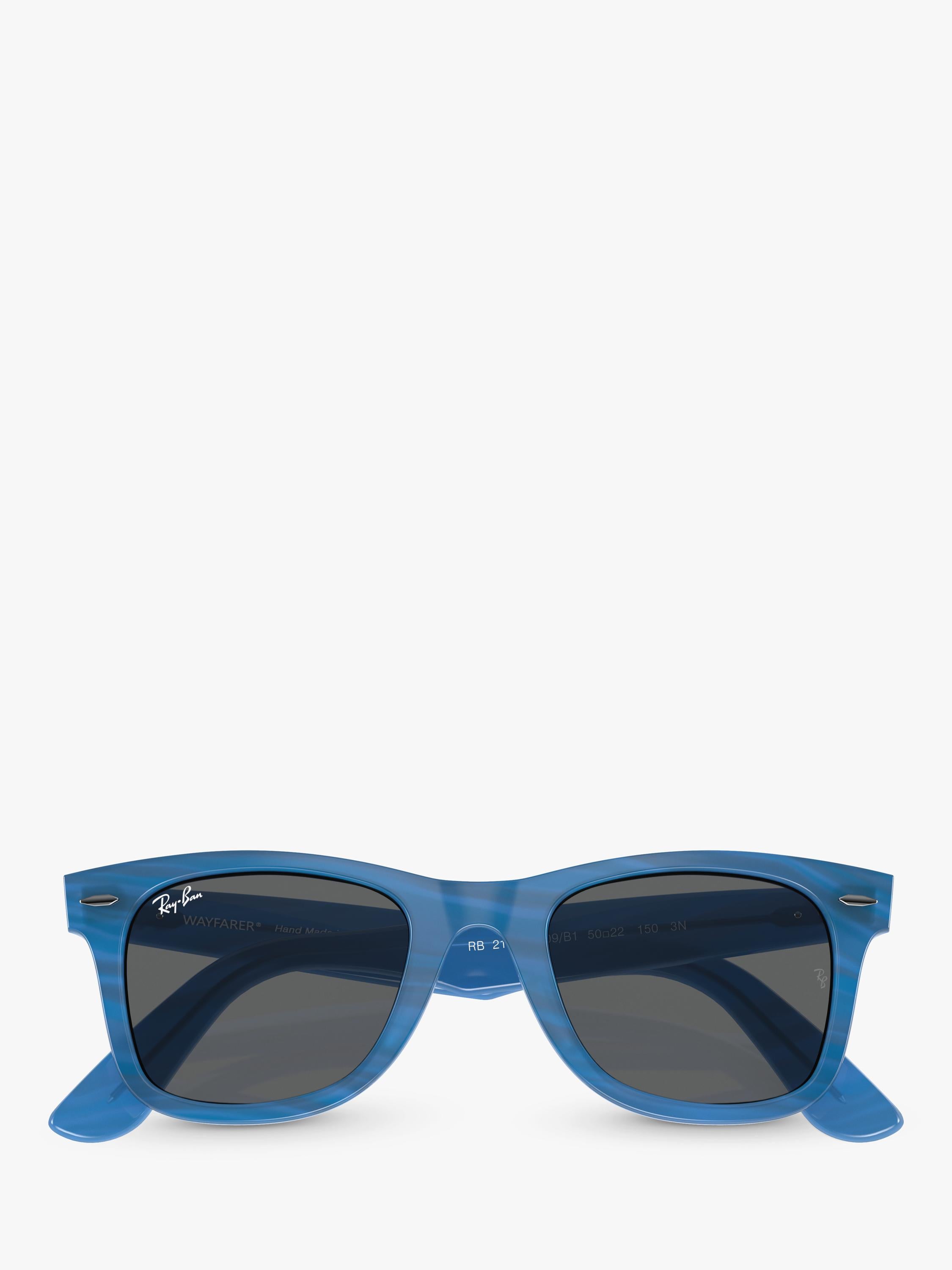 Ray-Ban RB2140 rectangular sunglasses blue, imported from the UK
