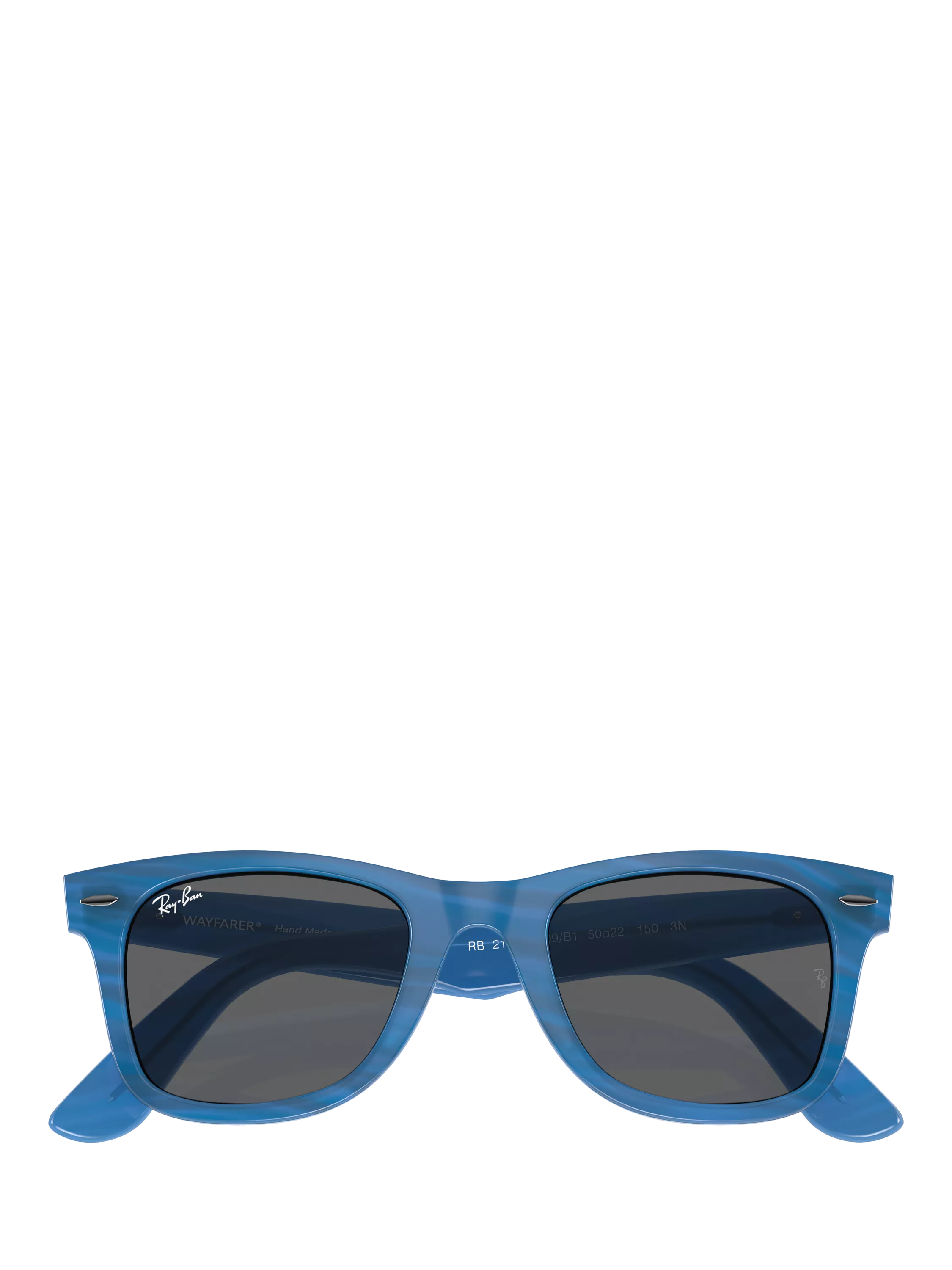 Ray-Ban RB2140 rectangular sunglasses blue, imported from the UK
