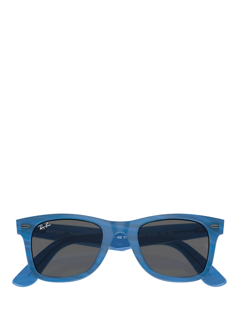 Ray-Ban RB2140 rectangular sunglasses blue, imported from the UK