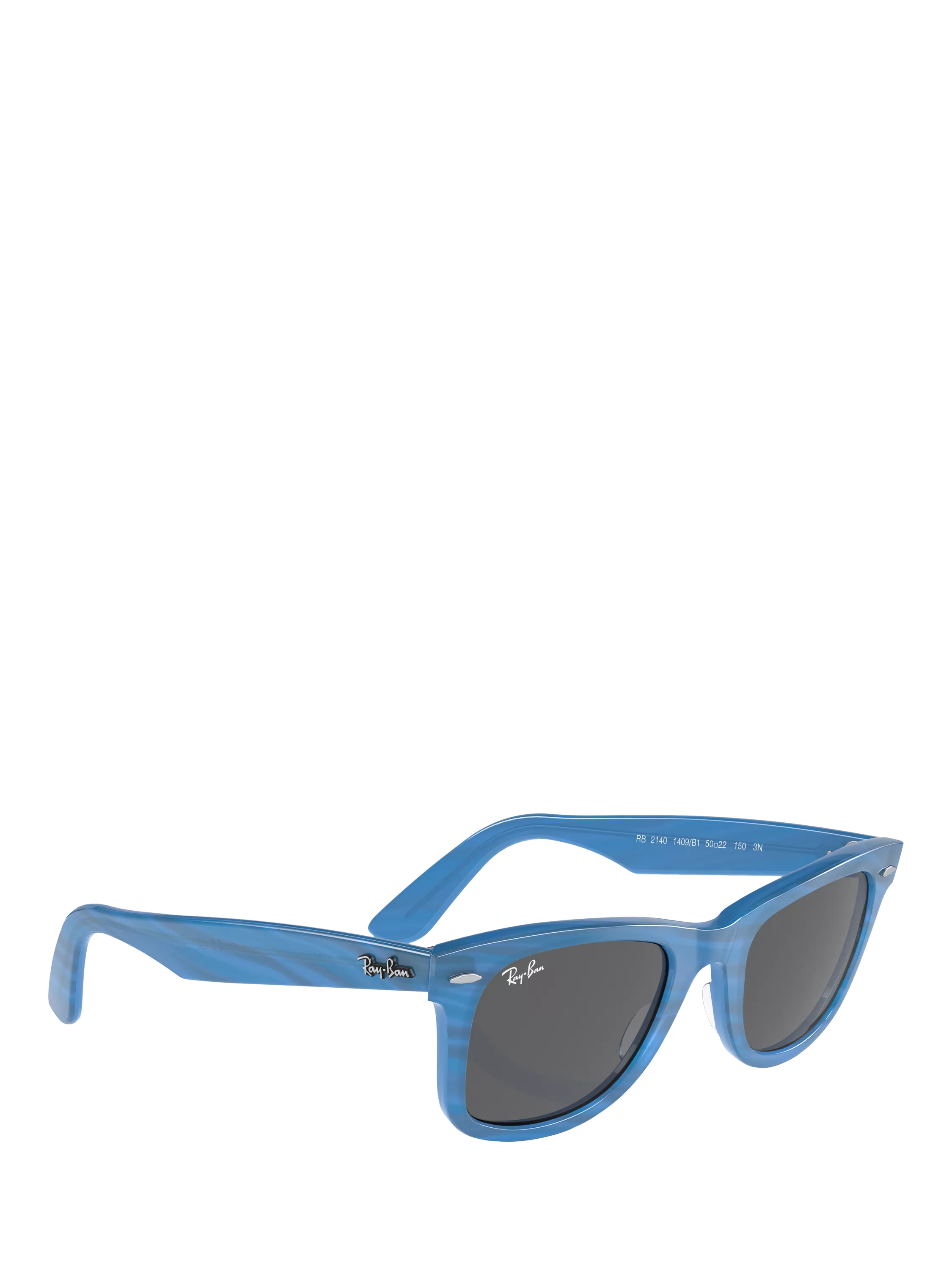 Ray-Ban RB2140 rectangular sunglasses blue, imported from the UK
