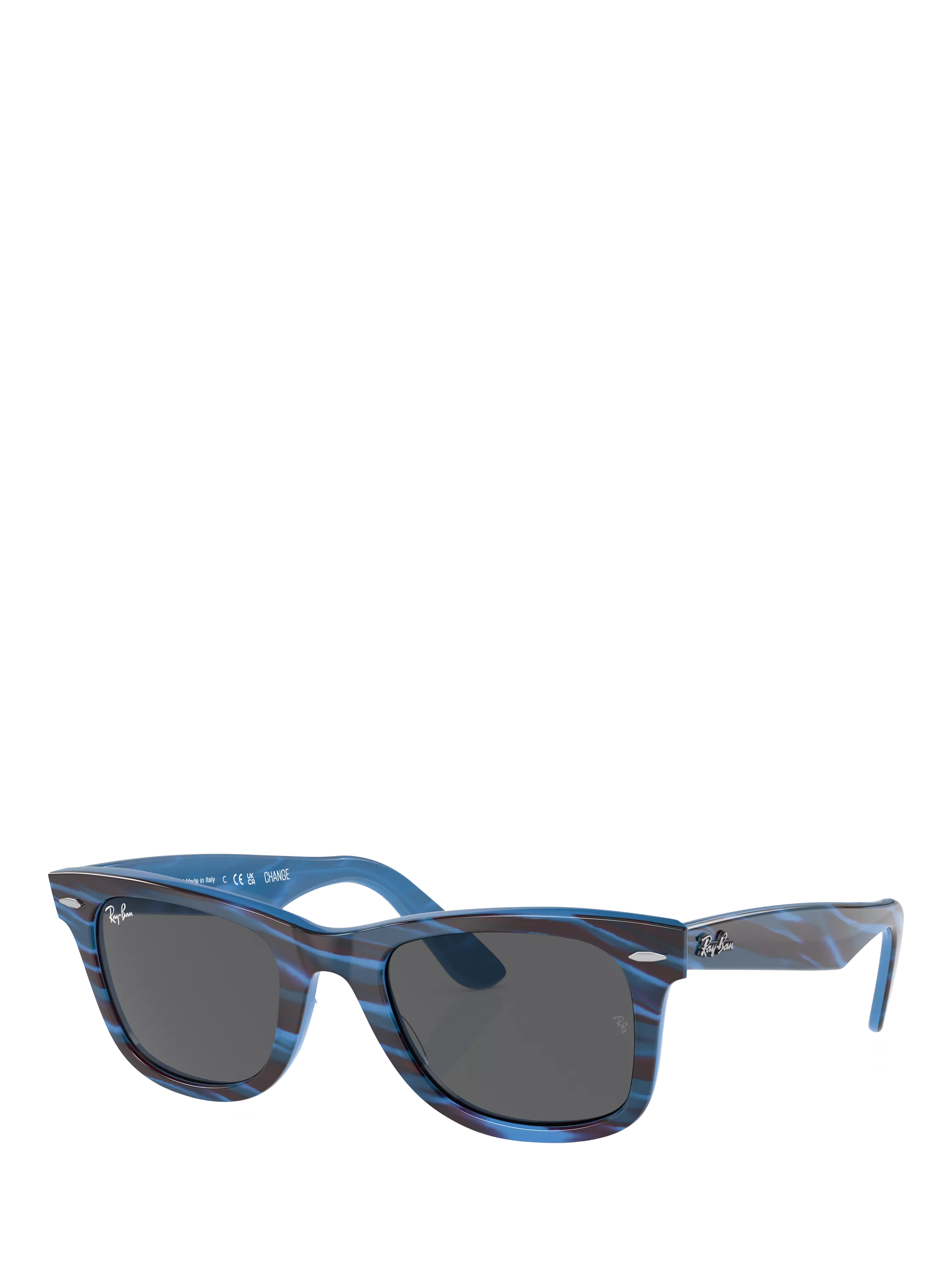 Ray-Ban RB2140 rectangular sunglasses blue, imported from the UK