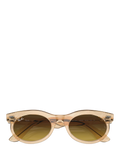 Ray-Ban RB2242 oval sunglasses with gradient tinted lenses - British product