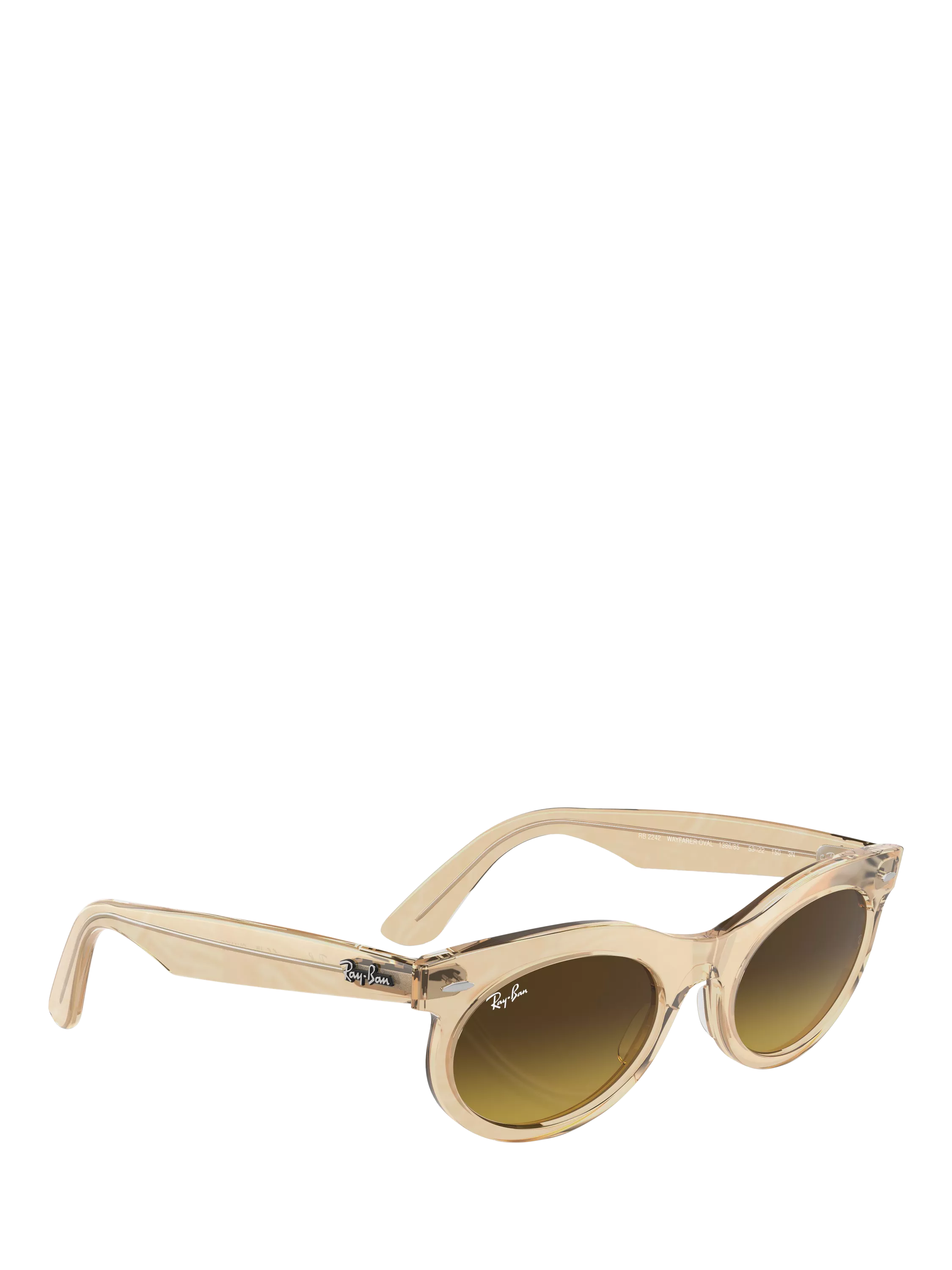 Ray-Ban RB2242 oval sunglasses with gradient tinted lenses - British product