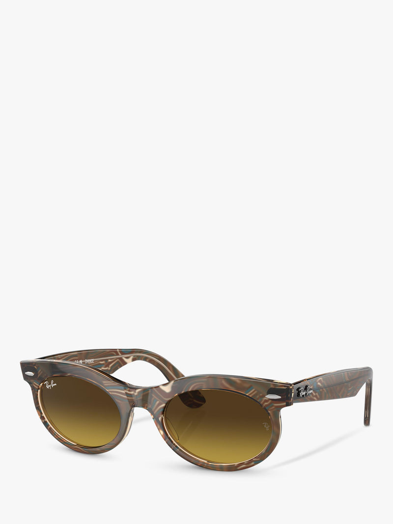 Ray-Ban RB2242 oval sunglasses with gradient tinted lenses - British product