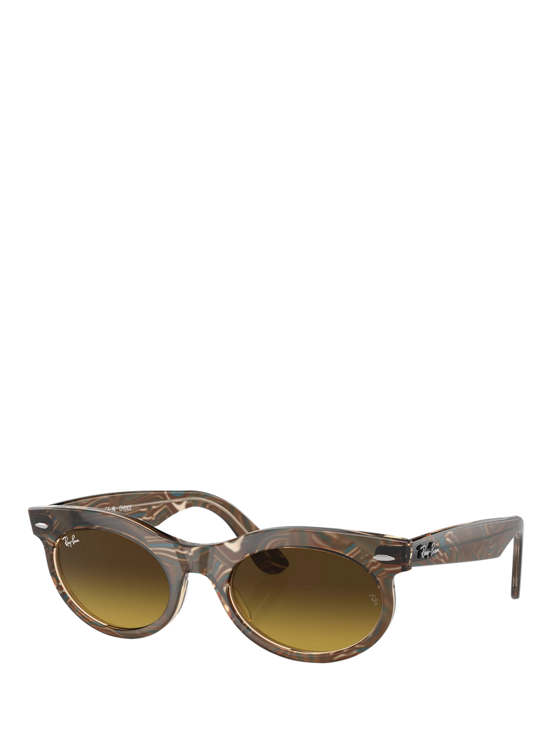 Ray-Ban RB2242 oval sunglasses with gradient tinted lenses - British product