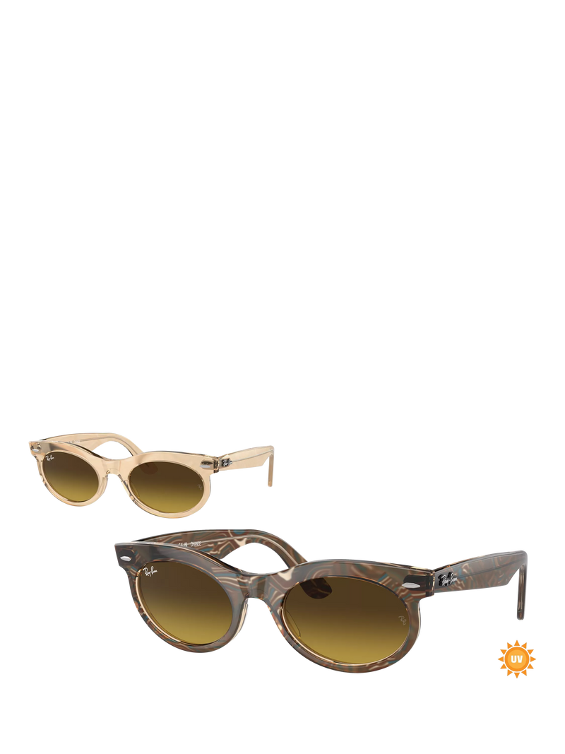 Ray-Ban RB2242 oval sunglasses with gradient tinted lenses - British product
