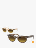 Ray-Ban RB2242 oval sunglasses with gradient tinted lenses - British product