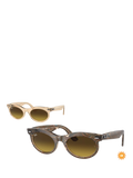 Ray-Ban RB2242 oval sunglasses with gradient tinted lenses - British product