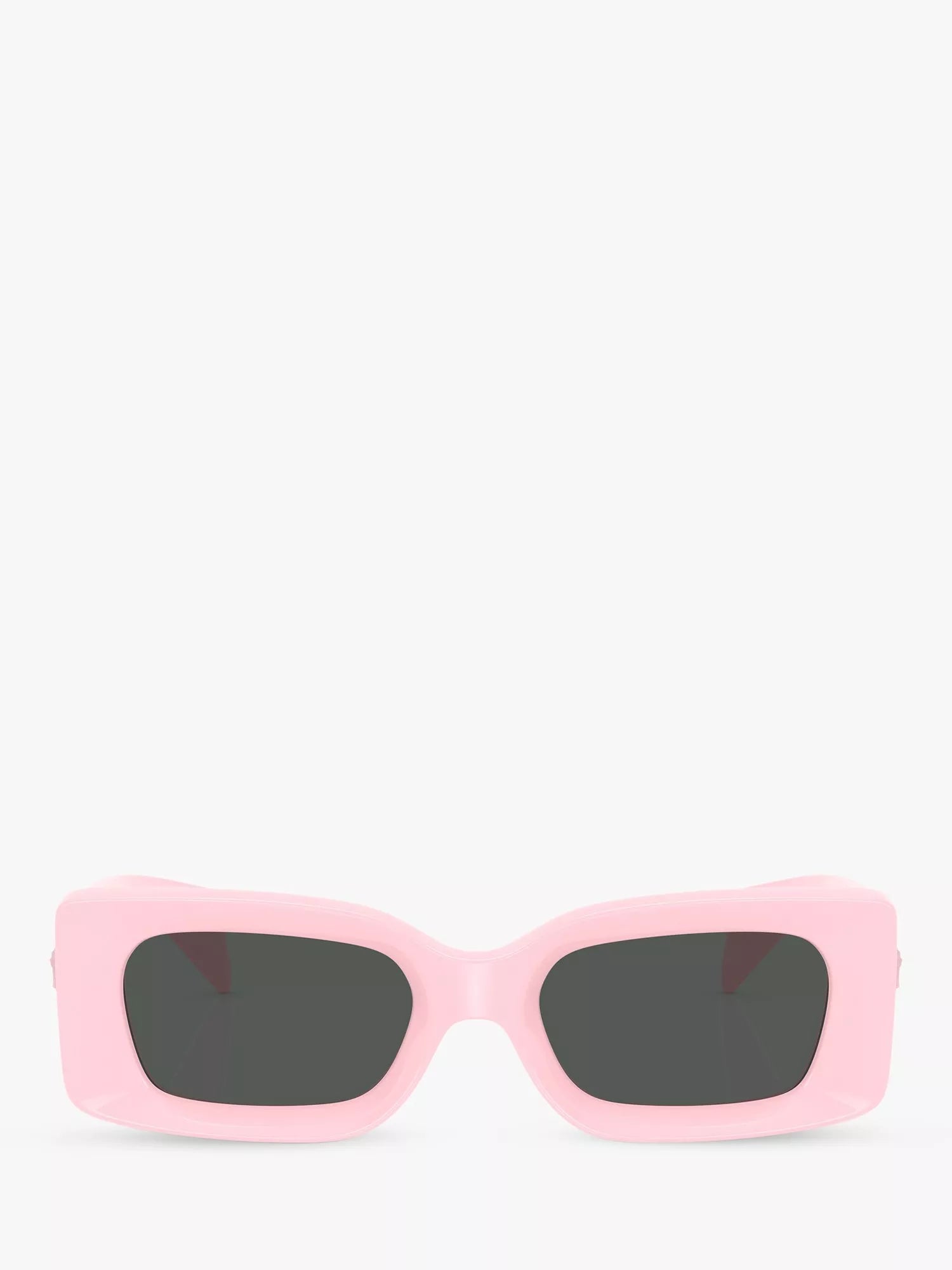 Versace women's rectangular sunglasses pink, UK version